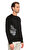 St. Nian Baskı Desen Siyah Sweatshirt