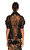 Just Cavalli Boğazlı Büzgülü Kollu Bronz Renk Bluz 