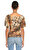 Just Cavalli Leopar Desenli Kayık V Yaka T-Shirt