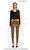 Donna Karan Yüksek Bel Altın Rengi Pantolon