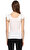 Ltd Jeans Baskı Desen Kolsuz Beyaz T-Shirt