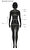 Donna Karan Kareli Desenli Siyah-Krem Kaban