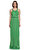 M.Missoni İşleme Detaylı Yeşil Uzun Elbise