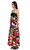 M.Missoni Karma Desenli Ve İşleme Detaylı Straplez Renkli Uzun Elbise