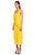 Alberta Ferretti Midi Sarı Elbise