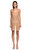 Alberta Ferretti Dantel İşlemeli Mini Ten Rengi Elbise