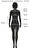 Black Guipure Lace Peplum Top Bluz