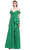 Marchesa Notte Yeşil Elbise