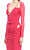 Fuchsia Jersey Cut Out Top Bluz
