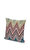 Kew 170 TurkuazGri Zigzag Desen Dekoratif Yastık 