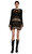 Akep Siyah Mini Elbise