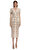 Cream Lace Midi Elbise