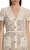 Cream Lace Midi Elbise