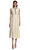 Cream Crepe Embellished Midi Elbise