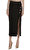 Black Crepe Midi Etek