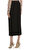 Black Crepe Midi Etek