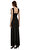 Black Beaded Mesh Maxi Elbise