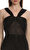 Black Beaded Mesh Maxi Elbise