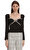 Black Diamante Bow Top Üst