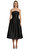 Black Taffeta Midi Elbise