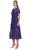 Cobalt Lace Midi Elbise
