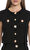 Black Jewel Button Knit Ceket