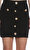 Black Jewel Button Knit Mini Etek