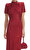 Red Rhinestone Mesh Maxi Elbise