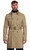 Piero Trench Coat Khaki Camel Trençkot