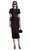 Black Tinsel Boucle Tailored Midi Elbise