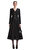 Black Tinsel Boucle Chiffon Midi Elbise