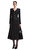 Black Tinsel Boucle Chiffon Midi Elbise