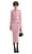 Pink Embellished Knit Midi Etek