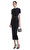 Navy Embellished Knit Midi Etek