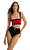 Lavinia Badeau w/ Gold Buttons Bikini