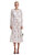 White Lace Embellished Midi Elbise