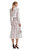 White Lace Embellished Midi Elbise