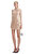 Pearl Trim Sequin Mini Elbise