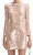 Pearl Trim Sequin Mini Elbise