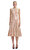 Sequin Pearl Trim Midi Elbise