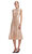 Sequin Pearl Trim Midi Elbise