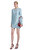 Blue Sequin Mini Elbise