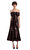 Brown Sequin Off Shoulder Midi Elbise