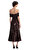 Brown Sequin Off Shoulder Midi Elbise
