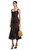 Black Fine Lace Midi Elbise
