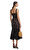 Black Fine Lace Midi Elbise