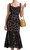 Black Fine Lace Midi Elbise