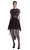 Black Dot Mesh Mini Elbise