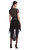 Black Dot Mesh Mini Elbise