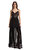 Black Dot Mesh Tiered Maxi Elbise